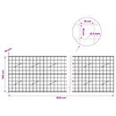 Gabion med 5 mm Tråd og 10x10 cm Net 800x10x100 cm