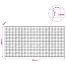 Gabion med 5 mm Tråd og 10x10 cm Net 400x10x200 cm