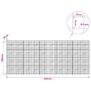 Gabion med 5 mm Tråd og 10x10 cm Net 500x10x200 cm