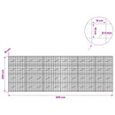 Gabion med 5 mm Tråd og 10x10 cm Net 600x10x200 cm