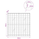 Gabion med 5 mm Tråd og 10x10 cm Net 100x20x100 cm