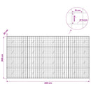 Gabion med 5 mm Tråd og 10x10 cm Net 400x20x200 cm