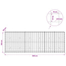 Gabion med 5 mm Tråd og 10x10 cm Net 300x30x100 cm