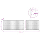 Gabion med 5 mm Tråd og 10x10 cm Net 600x30x100 cm