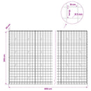 Gabion med 5 mm Tråd og 10x10 cm Net 800x30x200 cm