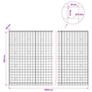 Gabion med 5 mm Tråd og 10x10 cm Net 1000x30x200 cm