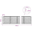 Gabion med 5 mm Tråd og 10x10 cm Net 1000x50x100 cm