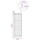 Gabion med 5 mm Tråd og 10x10 cm Net 50x50x150 cm
