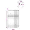 Gabion med 5 mm Tråd og 10x10 cm Net 100x50x150 cm