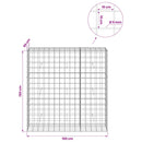 Gabion med 5 mm Tråd og 10x10 cm Net 150x50x150 cm