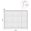 Gabion med 5 mm Tråd og 10x10 cm Net 200x50x150 cm