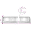 Gabion med 5 mm Tråd og 10x10 cm Net 500x100x50 cm