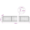 Gabion med 5 mm Tråd og 10x10 cm Net 800x100x50 cm