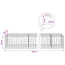 Gabion med 5 mm Tråd og 10x10 cm Net 950x100x50 cm