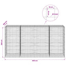 Gabion med 5 mm Tråd og 10x10 cm Net 400x100x200 cm