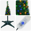 Pop-up-juletræ med LED-lys 180 cm 150 LED'er PVC Grøn