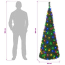 Pop-up-juletræ med LED-lys 180 cm 150 LED'er PVC Grøn