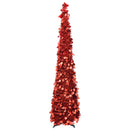Pop up-juletræ 120 cm PET Rød