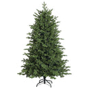 Kunstigt Hinged Juletræ 150 cm 150 LED'er Varm hvid PE og PVC