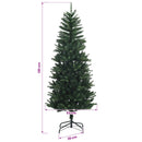 Kunstigt Hinged Juletræ 120 cm 150 LED'er Varm hvid PE og PVC