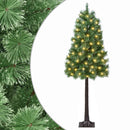 Kunstigt Hinged Juletræ 150 cm 150 LED'er Varm hvid