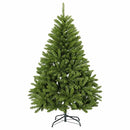 Kunstigt juletræ lysegrønt med julekugler 120 cm 150 LED'er