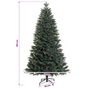 Kunstig juletræ med kugler 150 cm 150 LED'er Varm hvid