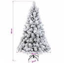 Kunstigt juletræ med julekugle 150 cm 150 LED'er Varm hvid