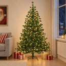 Kunstigt Hinged Juletræ 180 cm 300 LED'er Varm hvid