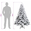 Kunstigt Hinged Juletræ 180 cm 300 LED'er Varm hvid PE og PVC