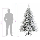Kunstigt Hinged Juletræ 210 cm 300 LED'er Varm hvid