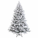 Kunstigt Hinged Juletræ 180 cm 300 LED'er Varm hvid PE og PVC