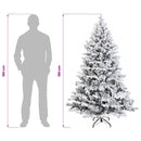 Kunstigt Hinged Juletræ 180 cm 300 LED'er Varm hvid PE og PVC
