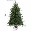 Kunstigt Hinged Juletræ 180 cm 300 LED'er Varm hvid