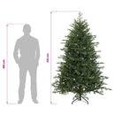 Kunstigt Hinged Juletræ 210 cm 300 LED'er Varm hvid