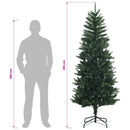Kunstigt Hinged Juletræ 210 cm 300 LED'er Varm hvid PE og PVC