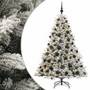 Kunstigt juletræ med julekugle 240 cm 300 LED'er Varm hvid