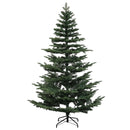 Kunstigt juletræ med julekugle 210 cm 300 LED'er Varm hvid