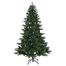 Kunstigt juletræ med julekugle 210 cm 300 LED'er Varm hvid