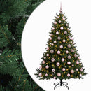 Kunstigt juletræ med julekugle 180 cm 300 LED'er Varm hvid