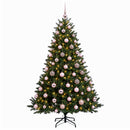 Kunstigt juletræ med julekugle 240 cm 300 LED'er Varm hvid
