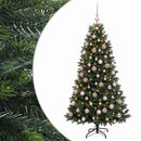 Kunstig juletræ med kugler 240 cm 300 LED'er Varm hvid
