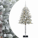 Kunstig juletræ med kugler 180 cm 300 LED'er Varm hvid