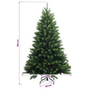 Kunstig juletræ med kugler 180 cm 300 LED'er Varm hvid