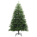 Kunstig juletræ med kugler 180 cm 300 LED'er Varm hvid