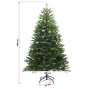 Kunstig juletræ med kugler 180 cm 300 LED'er Varm hvid
