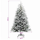 Kunstig juletræ med kugler 240 cm 300 LED'er Varm hvid