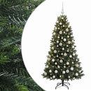 Kunstig juletræ med kugler 240 cm 300 LED'er Varm hvid