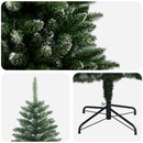Kunstigt Hinged Juletræ 150 cm PVC og metal Matteret