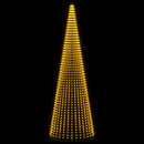 LED juletræ 485 cm 1632 LED'er Varm hvid Jern Sort
